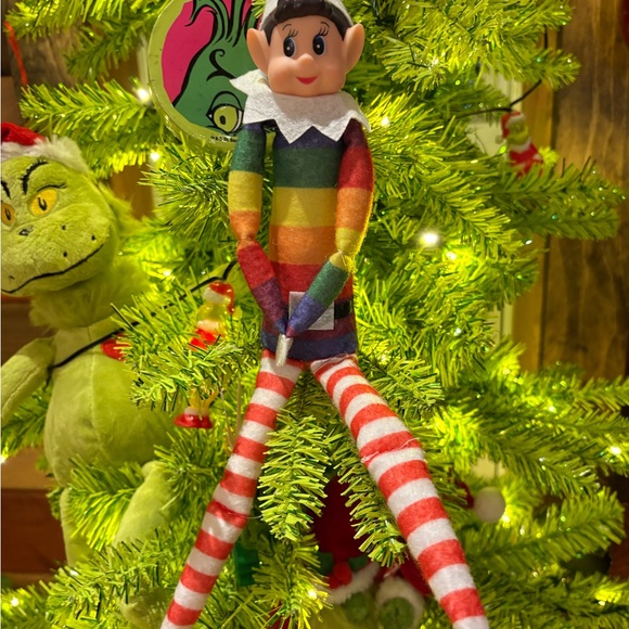 fabulous Other - Rainbow Elf Doll with Striped Legs
